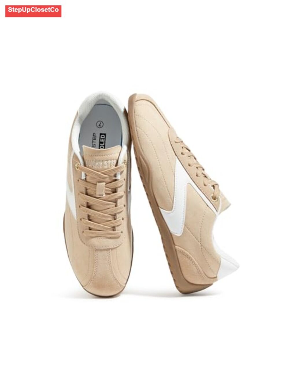 Women's Classic Retro Fashion Sneakers Cow Suede Walking Shoes Thin Sole